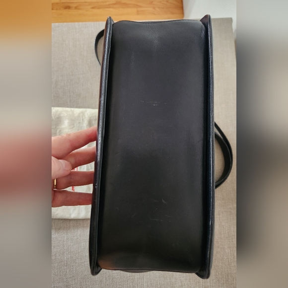 Salvatore Ferragamo Vintage Black Satchel with Gold Accents - Picture 6 of 16